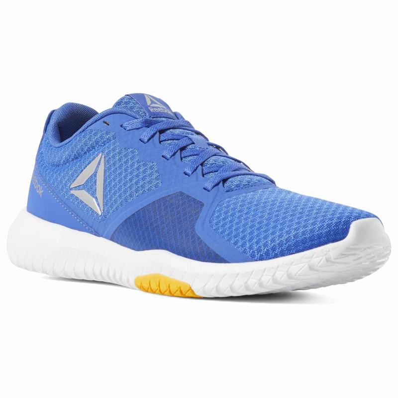 Adidasi Training Reebok Flexagon Force Barbati Albastri/Aurii/Argintii Romania LA2086KG